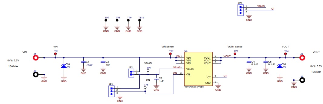 Texas Instruments TPS22998EVM Evaluierungsmodul